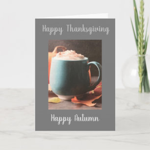 ERNTEDANK UND FALL EINE SCHÖNE ZEIT DES JAHRES KARTE