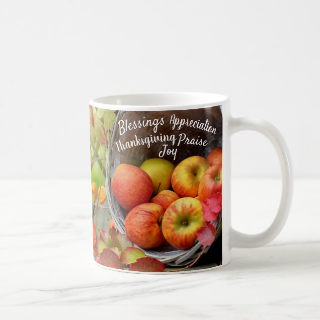 Erntedank und Lob für Apple Kaffeetasse (Rechts)