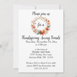 Erntedank unter Freunden Einladung