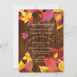 Erntedank Urlaubserlebnis Ahorn Blätter Wasserfarb Einladung