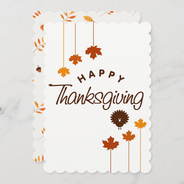 Erntedank Urlaubskarte Feiertagskarte (Vorne/Hinten)