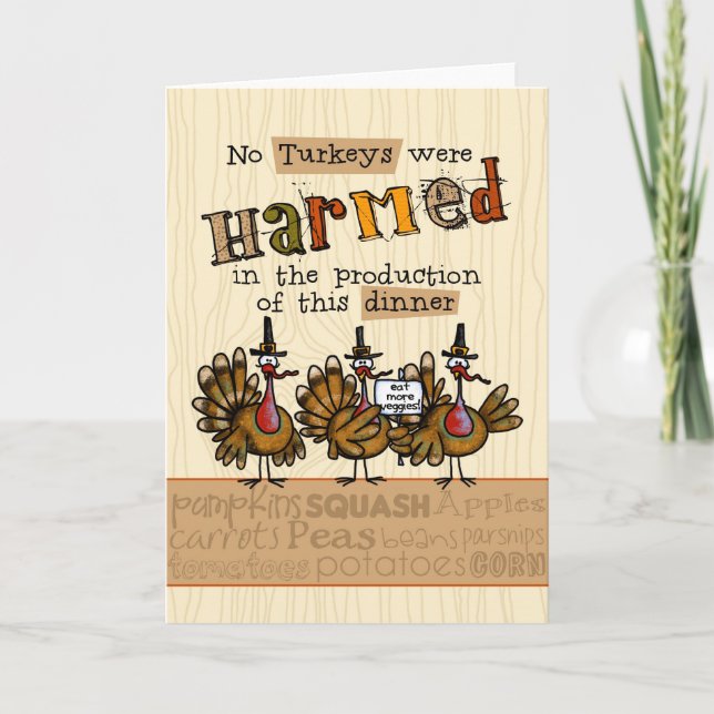 Erntedank-vegetarische Abendessen-Einladung Einladung (Vorderseite)