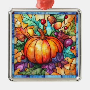 Erntedank verklebte Glasverzierung Ornament Aus Metall