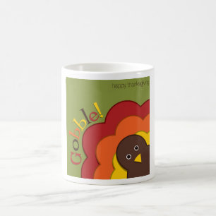 Erntedank versteckt Truthahn Tasse