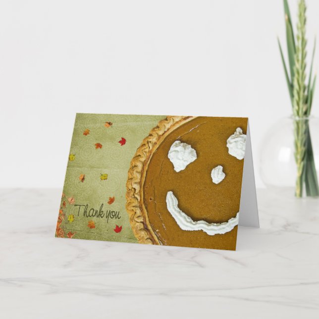 Erntedank Vielen Dank Feiertagskarte (Vorderseite)