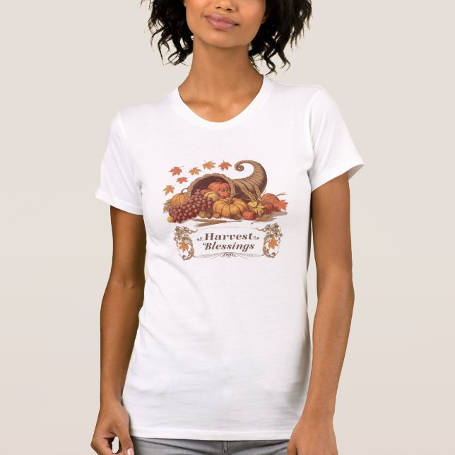 Erntedank – Vintage Thanksgiving T-Shirt (Vorderseite)