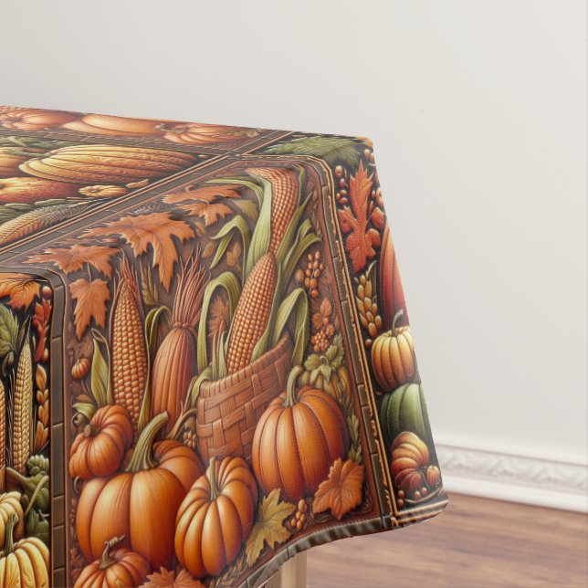 Erntedank von Herbst Pumpkins Tischdecke (Beispiel)