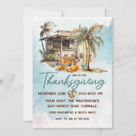 Erntedank von Watercolor Beach Einladung
