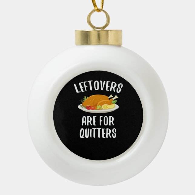 Erntedank-Vorführungen sind für Quitters Classic V Keramik Kugel-Ornament (Vorderseite)