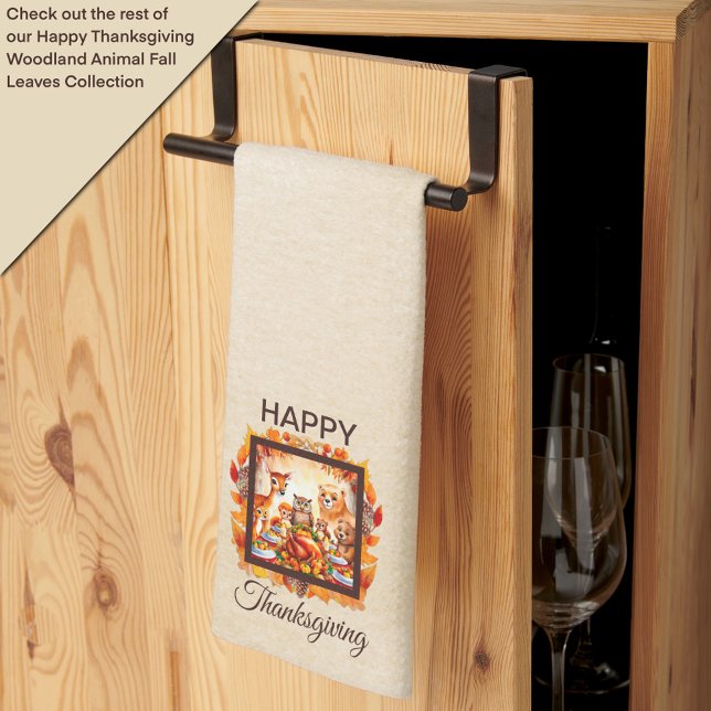 Erntedank Waldtiere Herbstleaves Geschirrtuch (Von Creator hochgeladen)