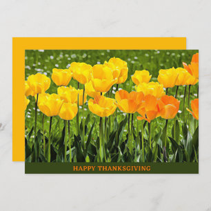 Erntedank Watercolor Blumenfreuden Thanksgiving Feiertagskarte