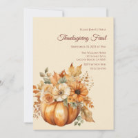 Erntedank Watercolor Pumpkin Blumendesign-