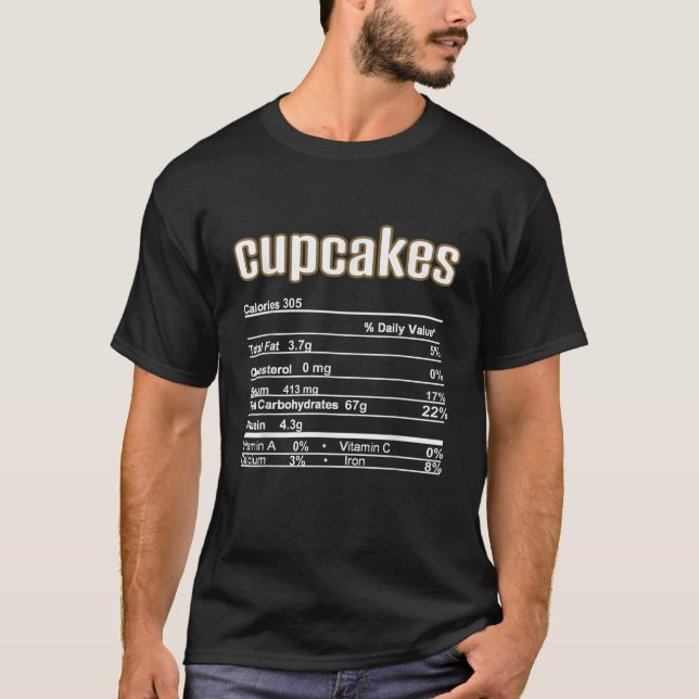 Erntedank Weihnachten Cupcakes Ernährung Fakt T-Shirt (Vorderseite)