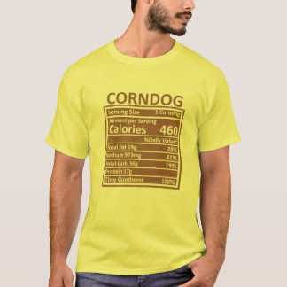 Erntedank Weihnachten Funny Corndog Nutrition Fac T-Shirt