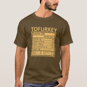 Erntedank Weihnachten Funny Tofurkey Ernährung Fa T-Shirt