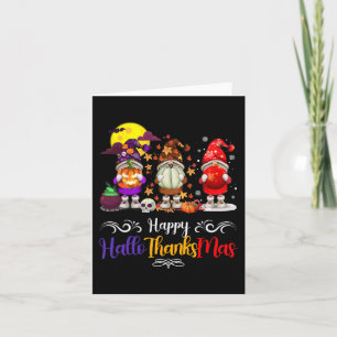 Erntedank Weihnachten glücklich Hallothanksmas Gno Karte