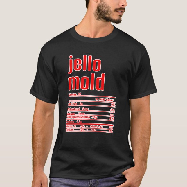 Erntedank Weihnachten Jello Mold Ernährung Fakt T-Shirt (Vorderseite)