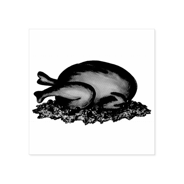 Erntedank Weihnachten Türkei Abendessen Gummistempel (Prägung)