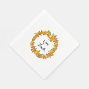 Erntedank/weiße Standardmittagessen-Serviette/Dan Serviette