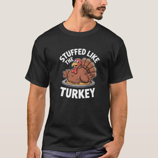 Erntedank wie die Türkei Premium gefüllt T-Shirt (Vorderseite)