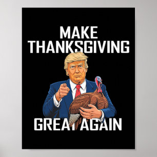 Erntedank wieder großartig machen - Funny Trump Zi Poster