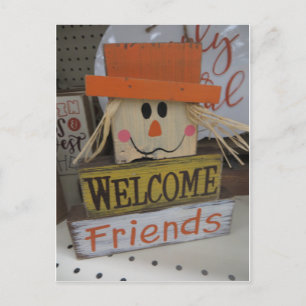 Erntedank Willkommen Postkarte