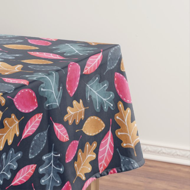Erntedank Woodland Leaf Muster Tischdecke (Beispiel)