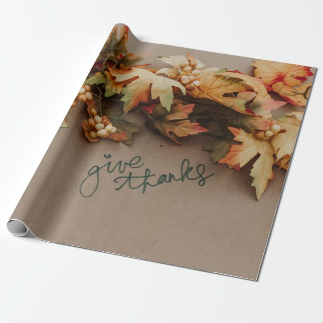 Erntedank Wrapping Paper Geschenkpapier (Ungerollt)