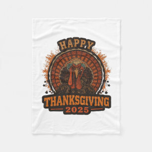 Erntedankfest 2025 Familie Passend Lustig Retro Tr Fleecedecke