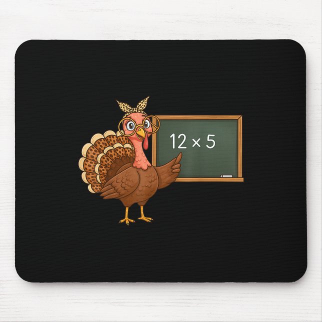 Erntedankfest 67 Lehrer Six Seven Meme Truthahn Ta Mousepad (Vorne)