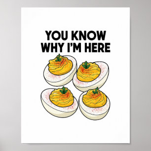 Erntedankfest Abendessen Du weißt, warum ich hier Poster