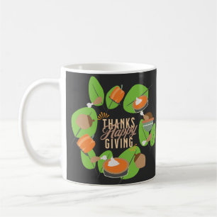 Erntedankfest Abendessen Truthahn Kürbis Herbst Gr Kaffeetasse