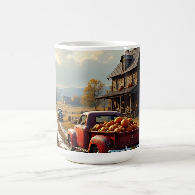 Erntedankfest auf dem Land Kaffeetasse (Mittel)