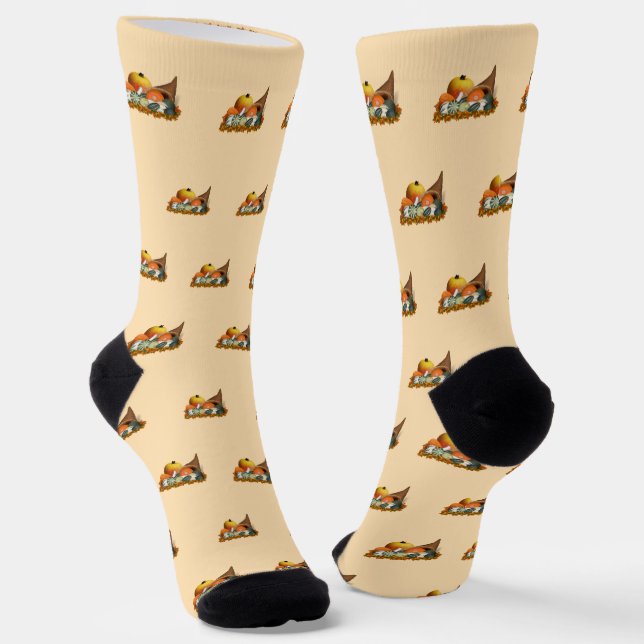 Erntedankfest Cornucopia Socken (Gewinkelt)