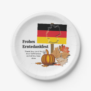 Erntedankfest Deutscher ERNTEDANK Pappteller