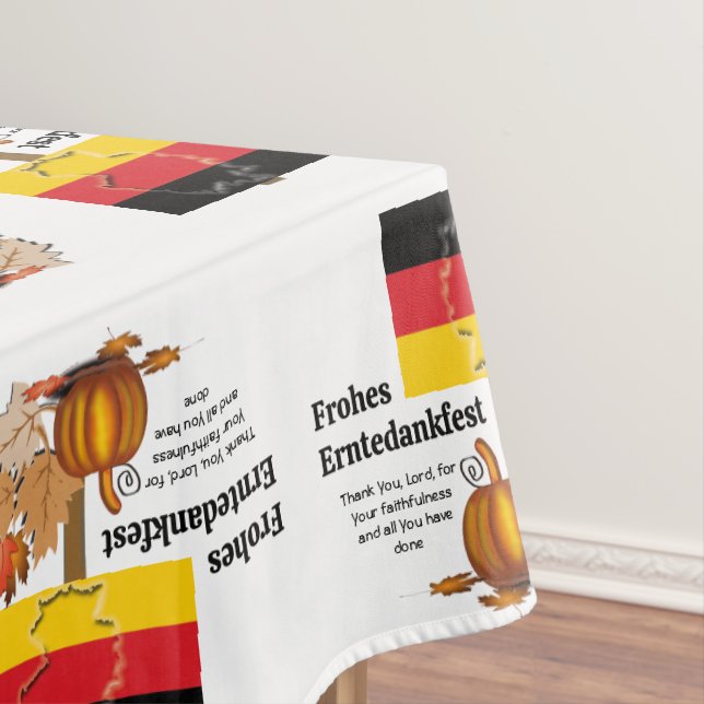 Erntedankfest | Deutscher ERNTEDANK Tischdecke (Beispiel)