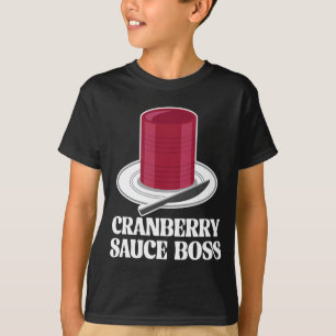 Erntedankfest Dosen-Cranberry-Sauce Chef Truthahn T-Shirt