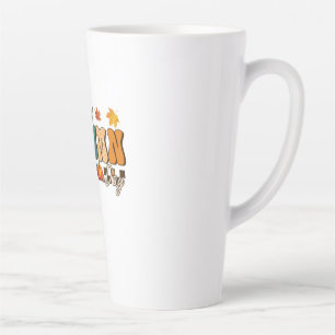 Erntedankfest Ein perfekter Herbsttag Retro Vintag Milchtasse
