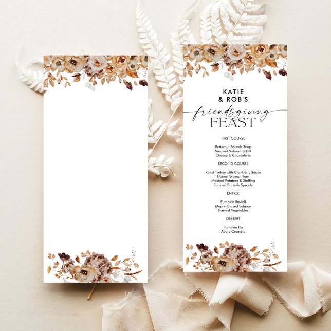 Erntedankfest-Essen-Menü im Flachformat Menükarte (Von Creator hochgeladen)