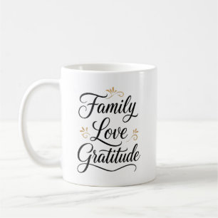 Erntedankfest Familien Dankbarkeit Kaffeetasse