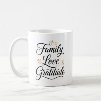 Erntedankfest Familien Dankbarkeit Kaffeetasse