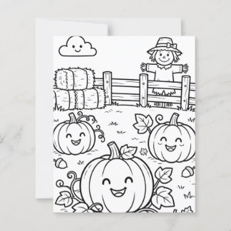 Erntedankfest-Farbdesign für Kinder