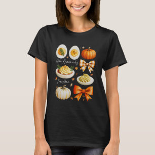 Erntedankfest gefüllte Eier wissen warum ich hier T-Shirt