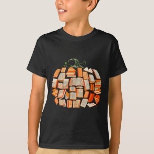 Erntedankfest Herbst Bücher Kürbisse Vintage Bibli T-Shirt