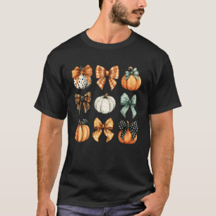 Erntedankfest Herbst Herbstlaub Kokette Schleife K T-Shirt