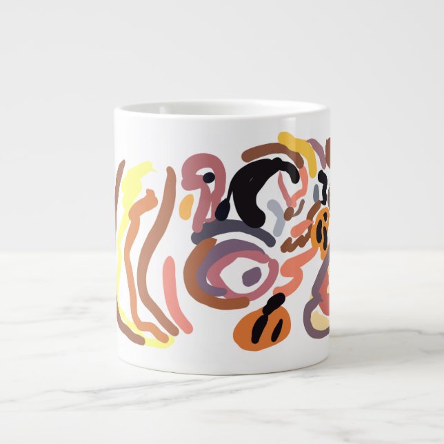 Erntedankfest Herbst Jumbo-Tasse (Vorderseite)