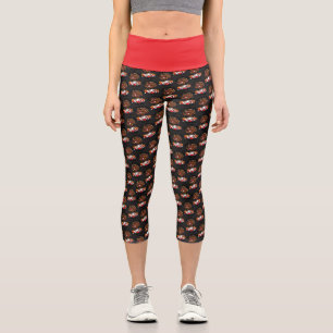 Erntedankfest-Hochtaillierte Caprihosen Capri Leggings