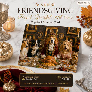 Erntedankfest Hundeliebhaber Friendsgiving Beagle Karte