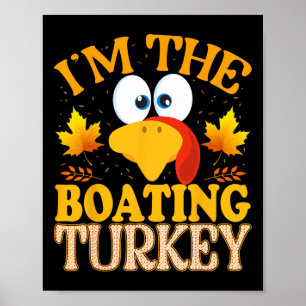 Erntedankfest Ich bin das Bootsturkey-Matching Poster