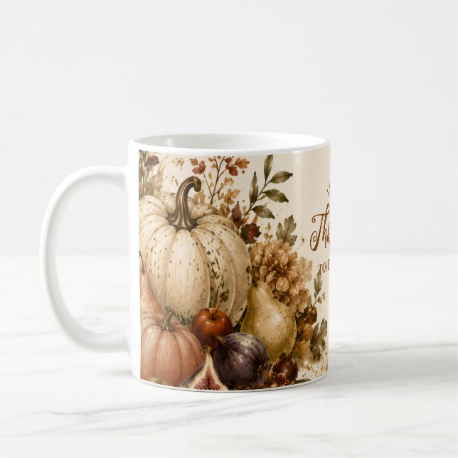 Erntedankfest im ländlichen Stil Kaffeetasse (Links)
